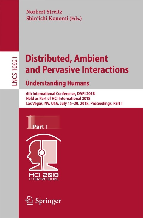 Cover image for book Distributed, Ambient and Pervasive Interactions: Understanding Humans