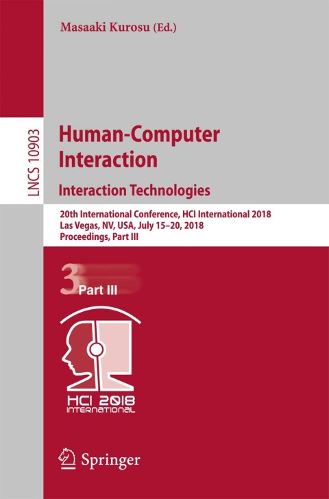 Cover image for book Human-Computer Interaction. Interaction Technologies