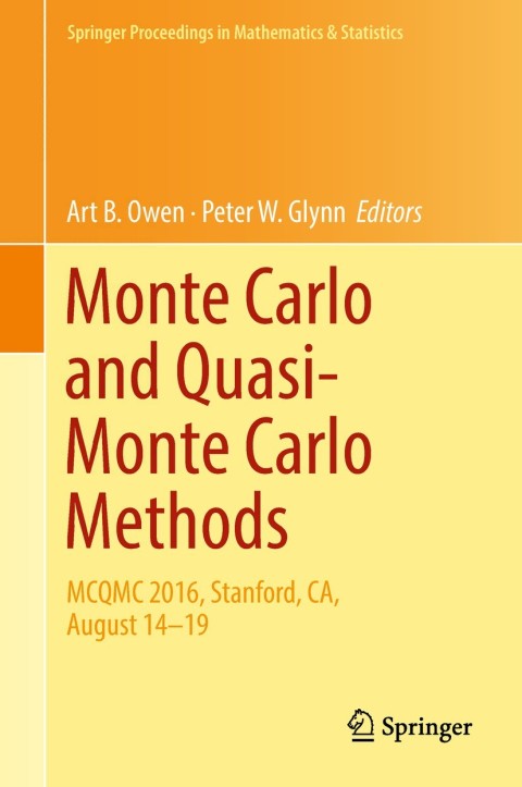 Cover image for book Monte Carlo and Quasi-Monte Carlo Methods