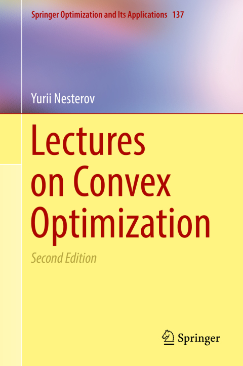 Cover image for book Lectures on Convex Optimization