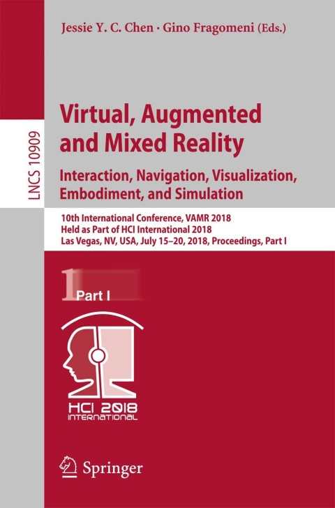 Cover image for book Virtual, Augmented and Mixed Reality: Interaction, Navigation, Visualization, Embodiment, and Simulation