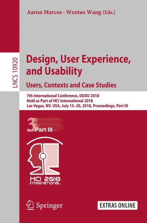Cover image for book Design, User Experience, and Usability: Users, Contexts and Case Studies