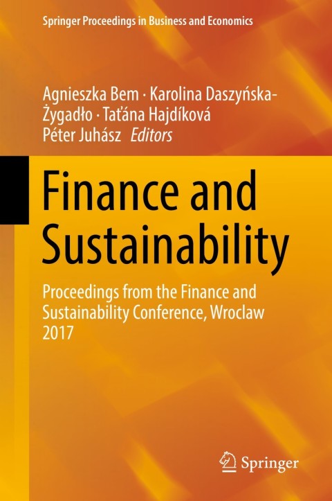 Cover image for book Finance and Sustainability