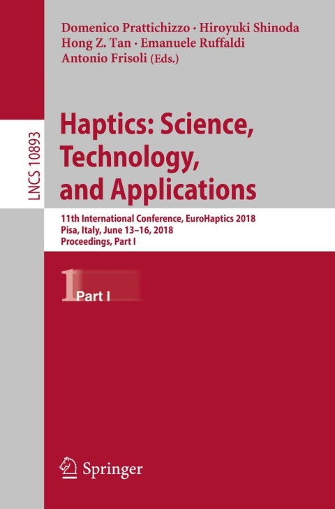 Cover image for book Haptics: Science, Technology, and Applications