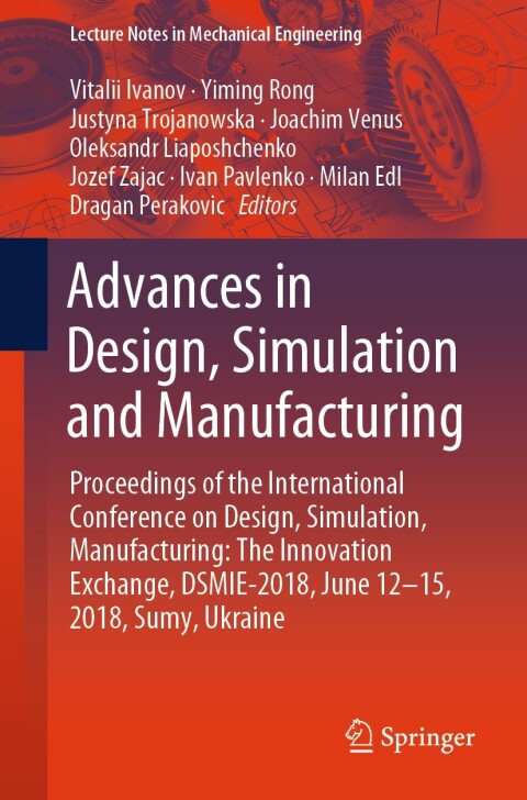 Cover image for book Advances in Design, Simulation and Manufacturing