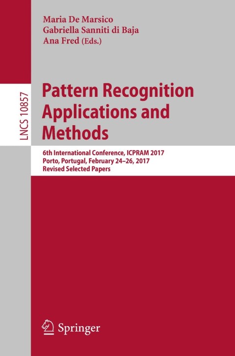 Cover image for book Pattern Recognition Applications and Methods