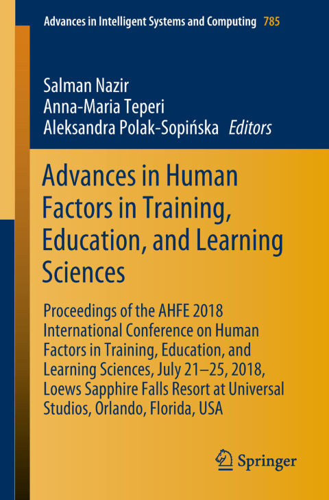 Cover image for book Advances in Human Factors in Training, Education, and Learning Sciences