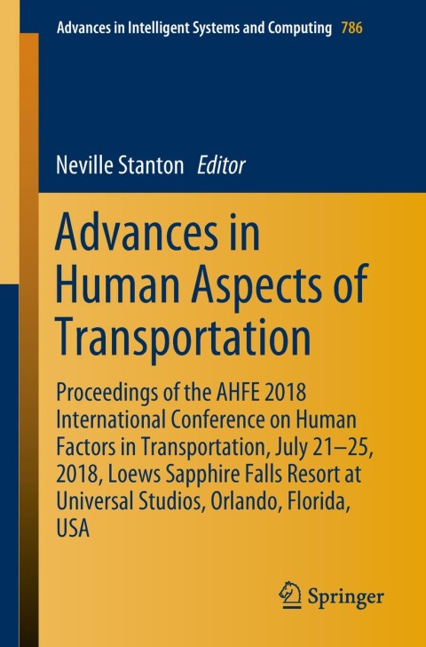 Cover image for book Advances in Human Aspects of Transportation