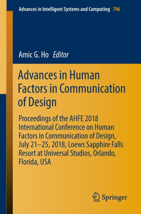 Cover image for book Advances in Human Factors in Communication of Design