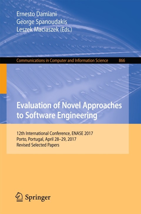 Cover image for book Evaluation of Novel Approaches to Software Engineering
