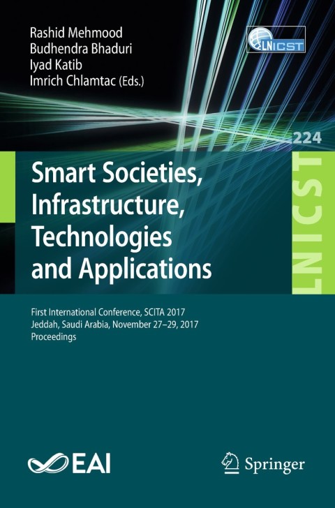 Cover image for book Smart Societies, Infrastructure, Technologies and Applications