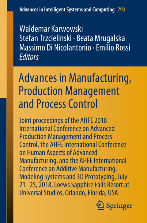 Cover image for book Advances in Manufacturing, Production Management and Process Control
