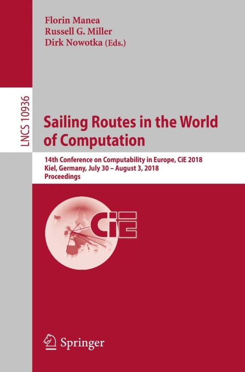 Cover image for book Sailing Routes in the World of Computation