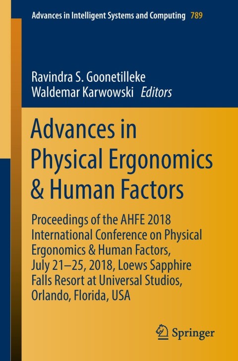Cover image for book Advances in Physical Ergonomics & Human Factors