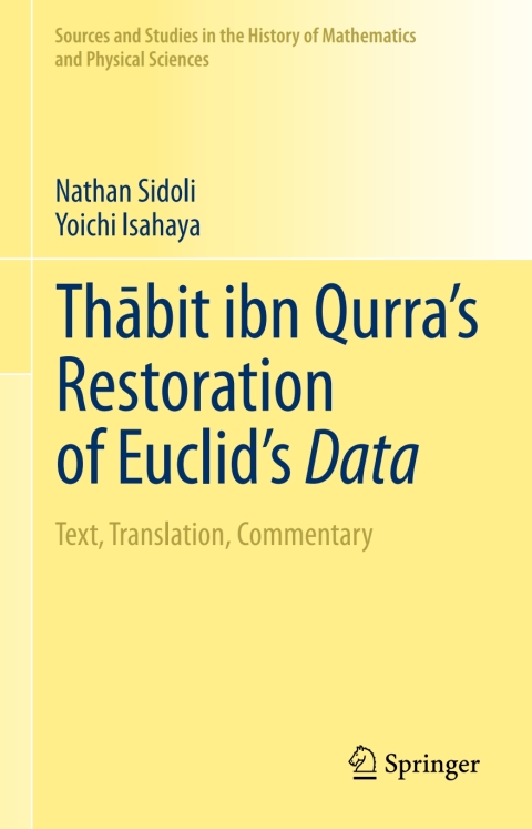 Cover image for book Thābit ibn Qurra’s Restoration of Euclid’s Data