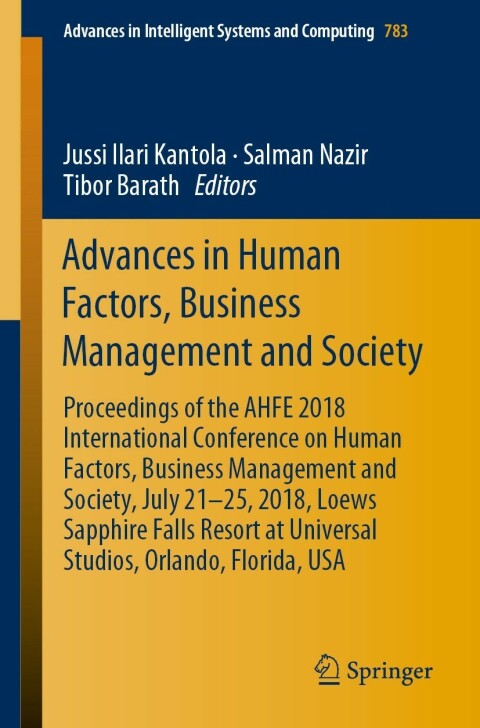 Cover image for book Advances in Human Factors, Business Management and Society