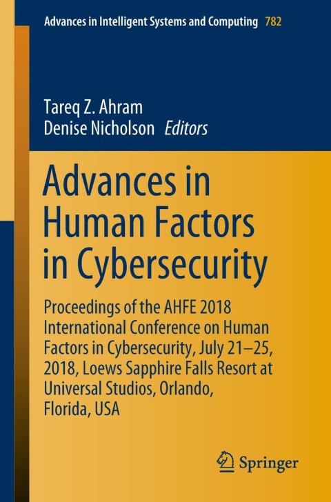 Cover image for book Advances in Human Factors in Cybersecurity