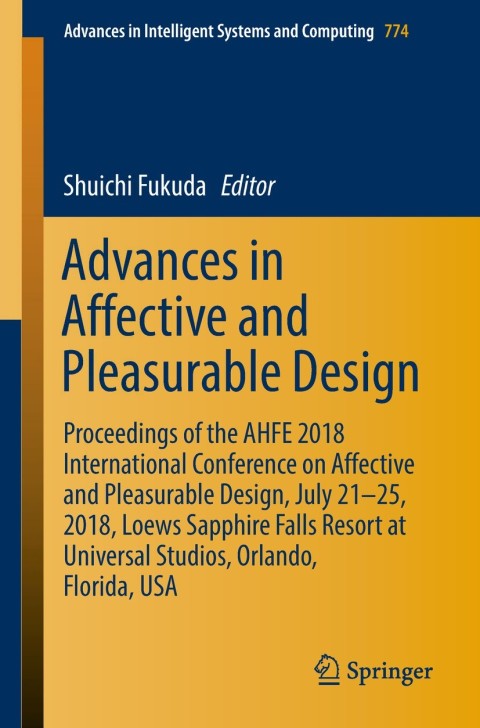 Cover image for book Advances in Affective and Pleasurable Design