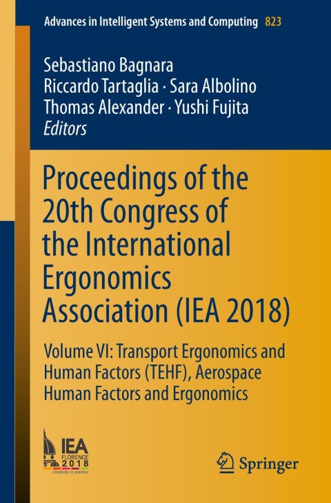 Cover image for book Proceedings of the 20th Congress of the International Ergonomics Association (IEA 2018)