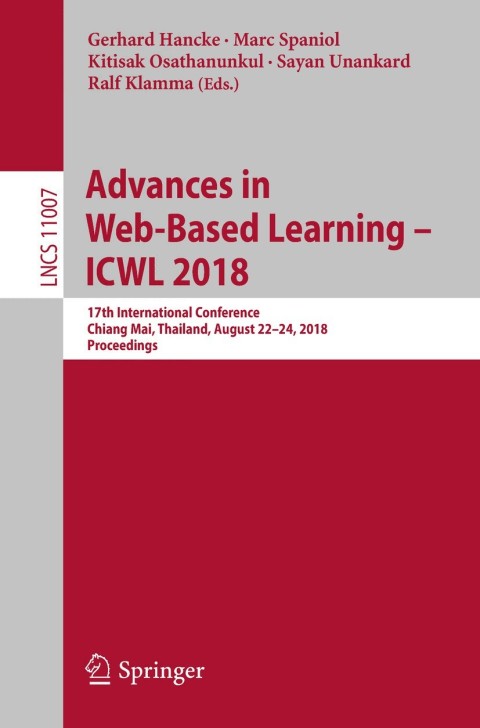 Cover image for book Advances in Web-Based Learning – ICWL 2018