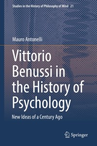 Cover image: Vittorio Benussi in the History of Psychology 9783319966823