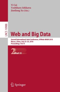 Cover image: Web and Big Data 9783319968926