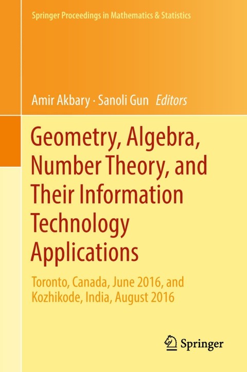 Cover image for book Geometry, Algebra, Number Theory, and Their Information Technology Applications