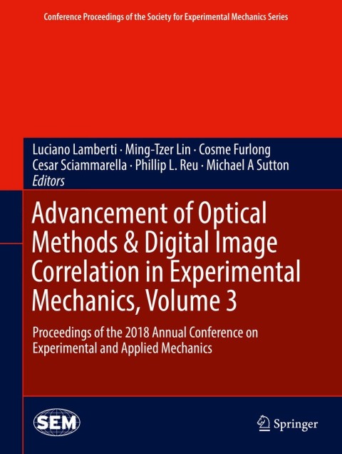 Cover image for book Advancement of Optical Methods & Digital Image Correlation in Experimental Mechanics, Volume 3