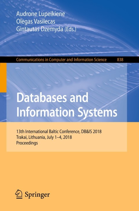 Cover image for book Databases and Information Systems