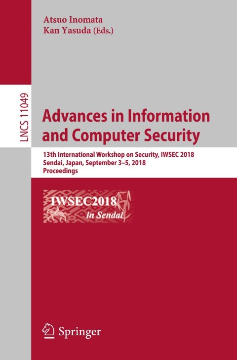 Cover image for book Advances in Information and Computer Security