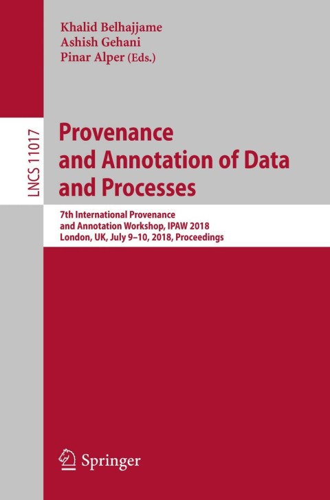 Cover image for book Provenance and Annotation of Data and Processes