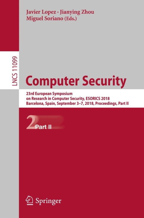 Cover image for book Computer Security