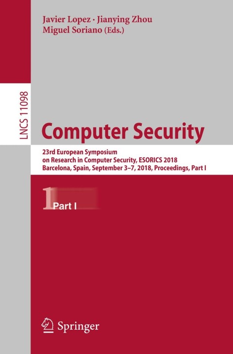 Cover image for book Computer Security