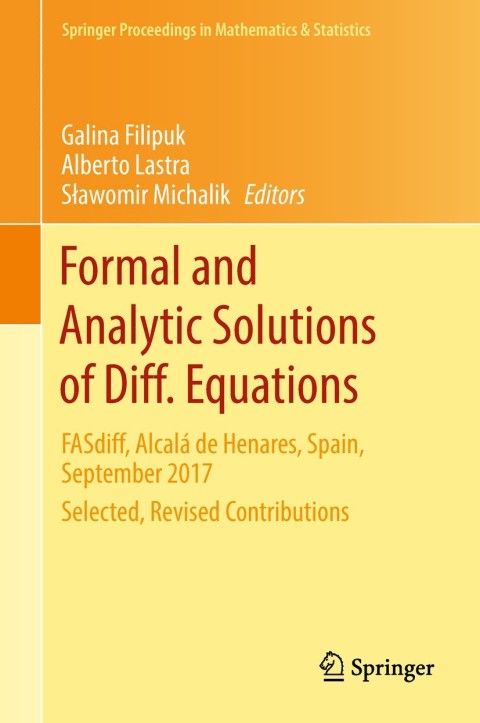 Cover image for book Formal and Analytic Solutions of Diff. Equations