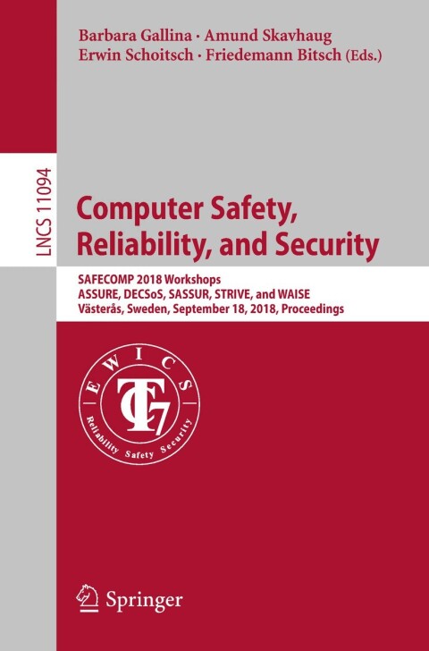 Cover image for book Computer Safety, Reliability, and Security