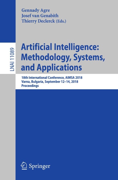 Cover image for book Artificial Intelligence: Methodology, Systems, and Applications