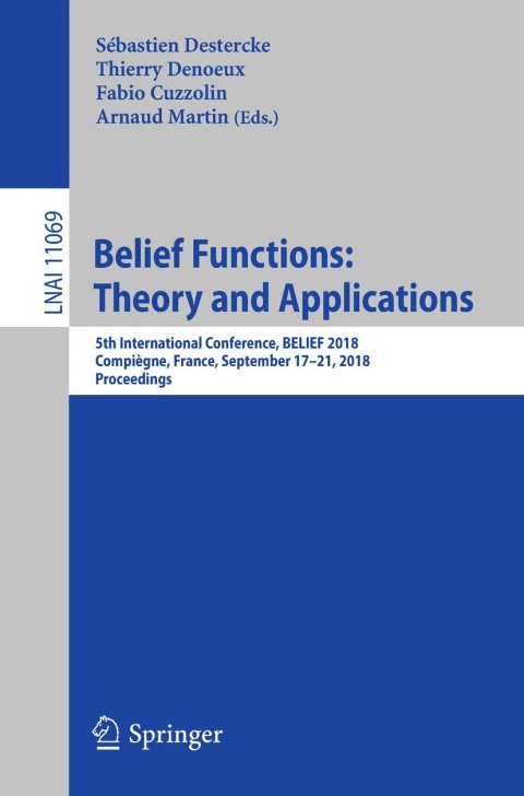 Cover image for book Belief Functions: Theory and Applications