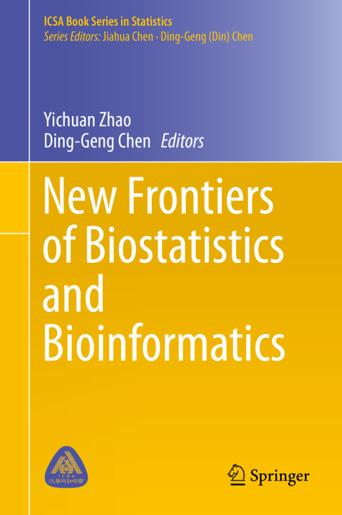 Cover image for book New Frontiers of Biostatistics and Bioinformatics