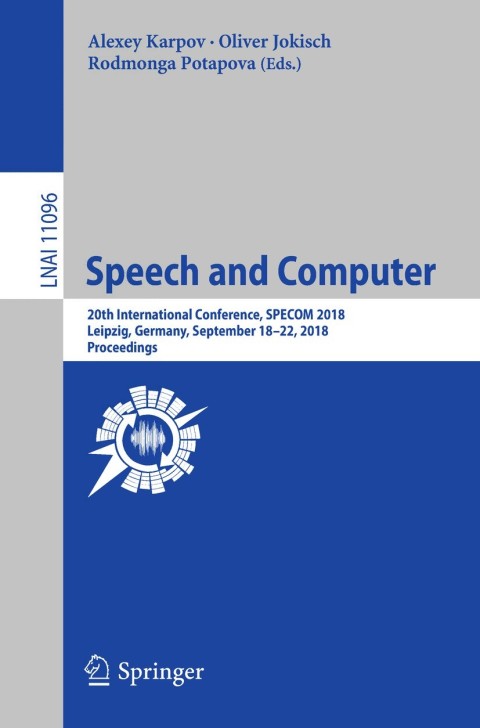 Cover image for book Speech and Computer