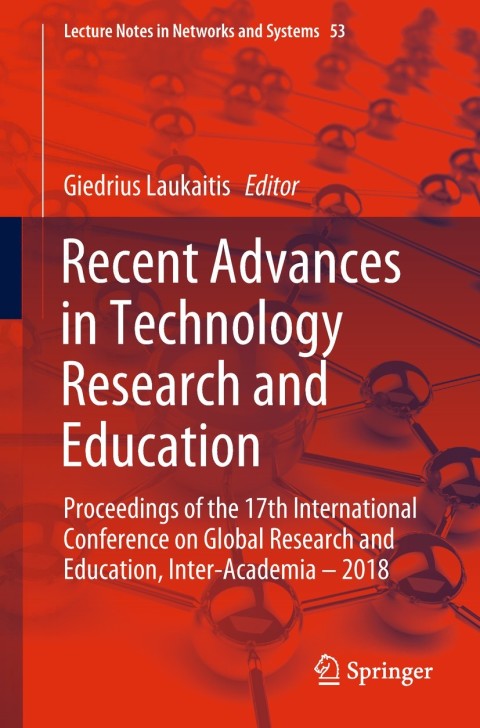 Cover image for book Recent Advances in Technology Research and Education