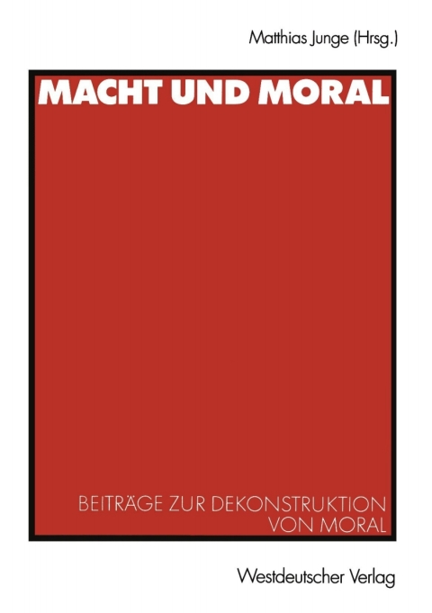 Cover image for book Macht und Moral