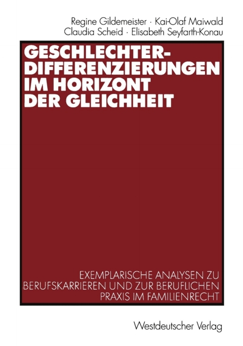 Cover image for book Geschlechterdifferenzierungen im Horizont der Gleichheit
