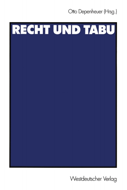 Cover image for book Recht und Tabu