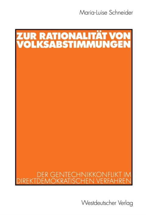 Cover image for book Zur Rationalität von Volksabstimmungen