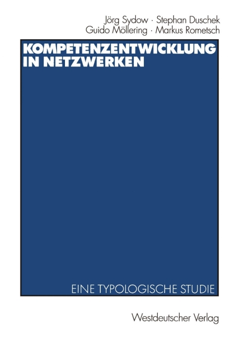 Cover image for book Kompetenzentwicklung in Netzwerken