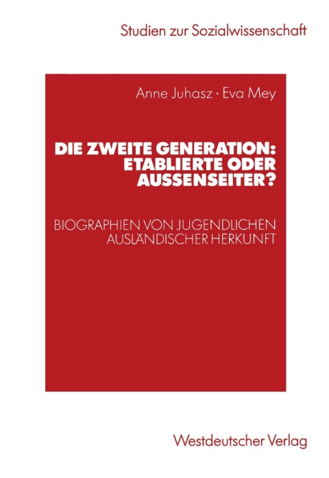Cover image for book Die zweite Generation: Etablierte oder Außenseiter?