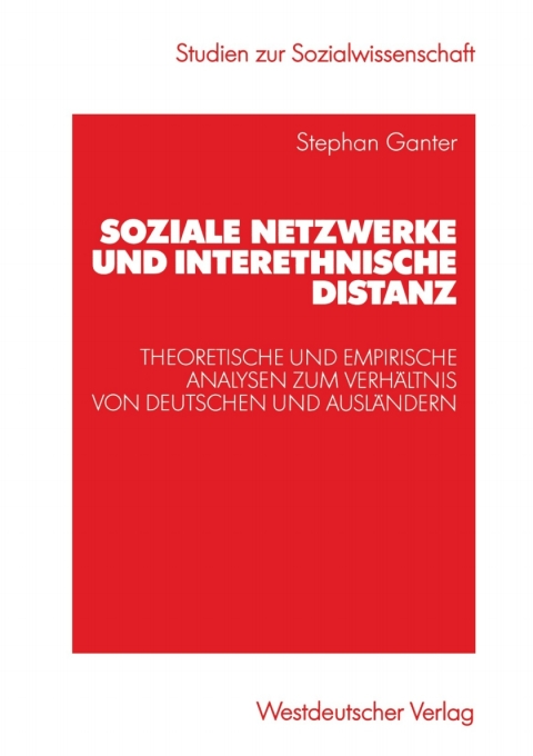 Cover image for book Soziale Netzwerke und interethnische Distanz