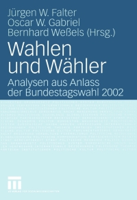 Cover image: Wahlen und Wähler 1st edition 9783531141374