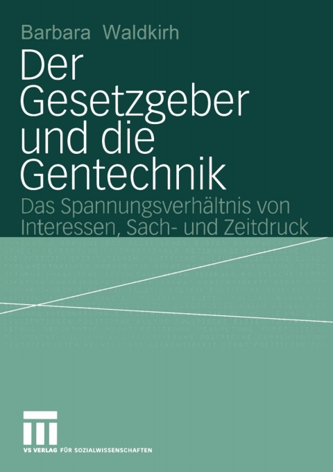 Cover image for book Der Gesetzgeber und die Gentechnik
