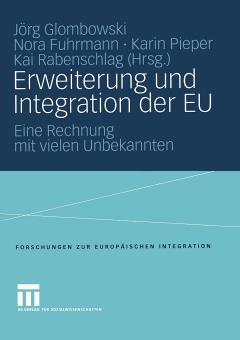 Cover image for book Erweiterung und Integration der EU